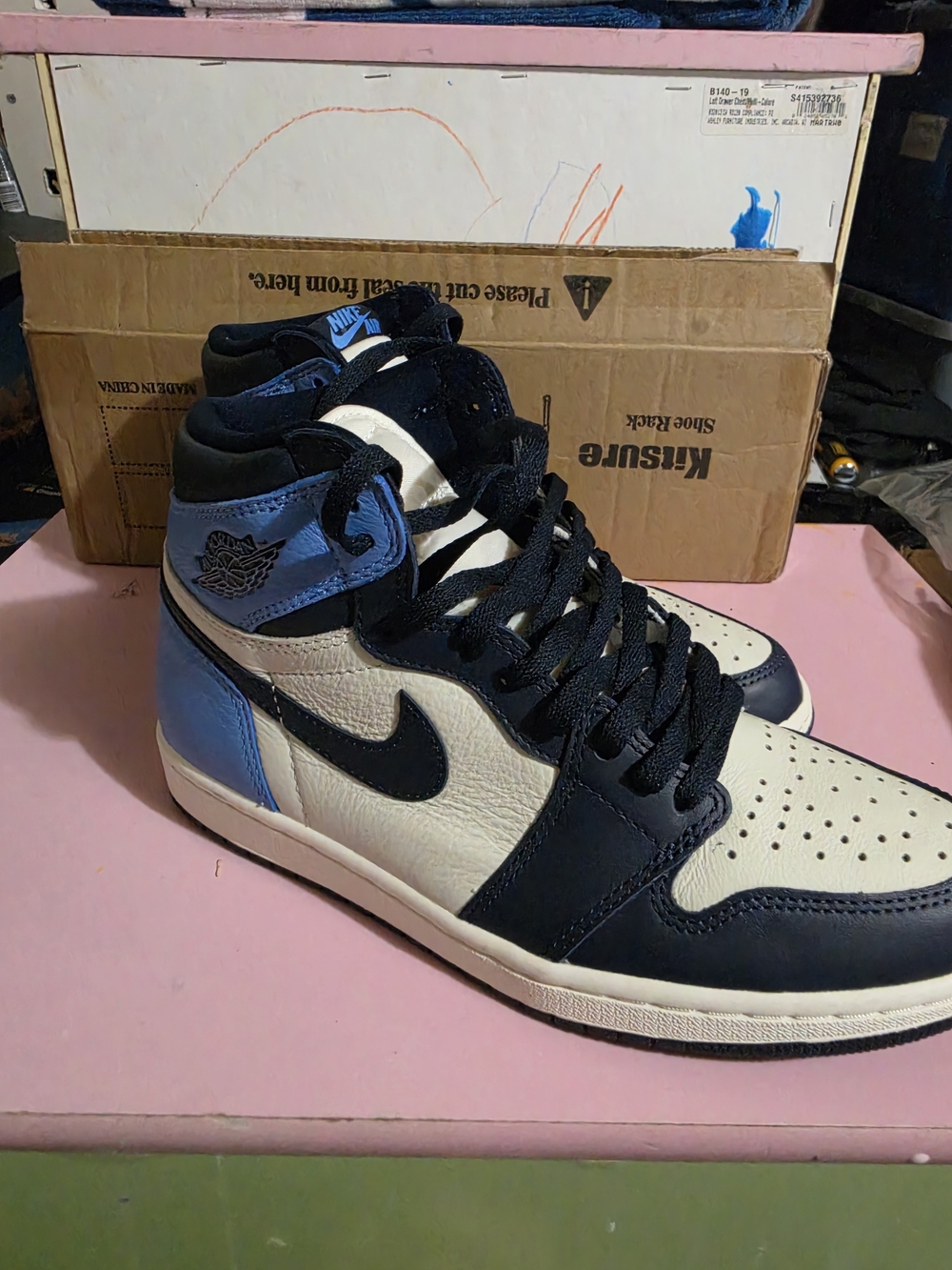 Jordan 1 Retro High OG "Obsidian" 8.5m